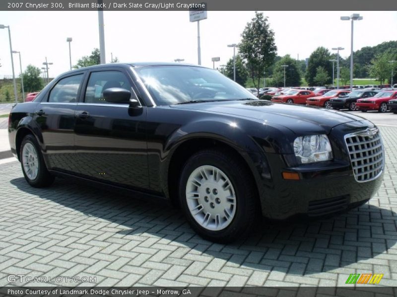 Brilliant Black / Dark Slate Gray/Light Graystone 2007 Chrysler 300