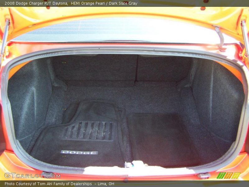 HEMI Orange Pearl / Dark Slate Gray 2008 Dodge Charger R/T Daytona