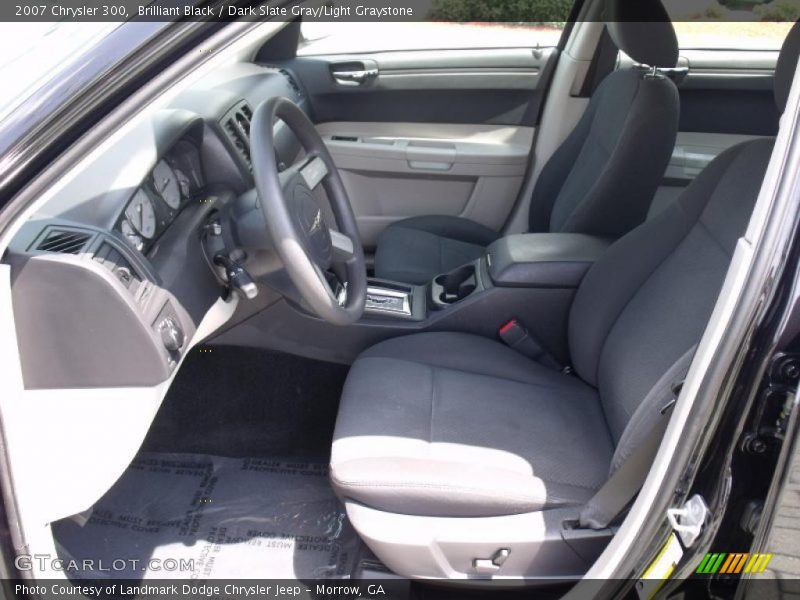 Brilliant Black / Dark Slate Gray/Light Graystone 2007 Chrysler 300