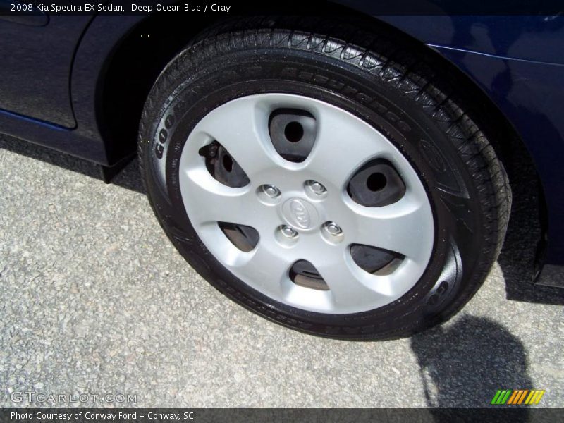Deep Ocean Blue / Gray 2008 Kia Spectra EX Sedan