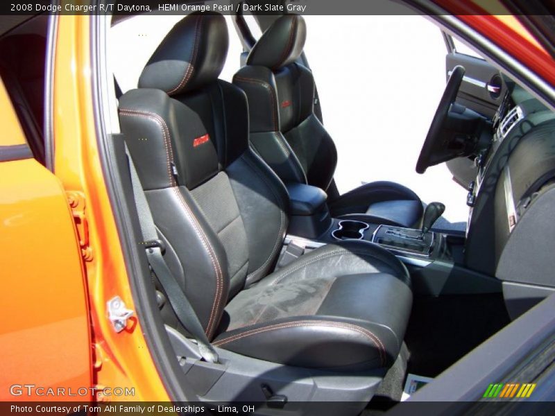 HEMI Orange Pearl / Dark Slate Gray 2008 Dodge Charger R/T Daytona