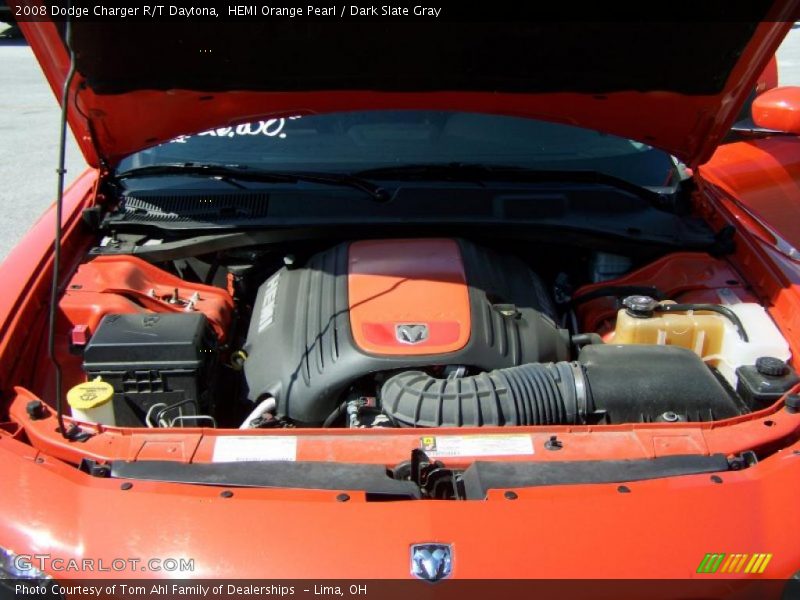 HEMI Orange Pearl / Dark Slate Gray 2008 Dodge Charger R/T Daytona