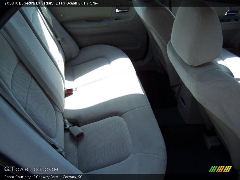 Deep Ocean Blue / Gray 2008 Kia Spectra EX Sedan