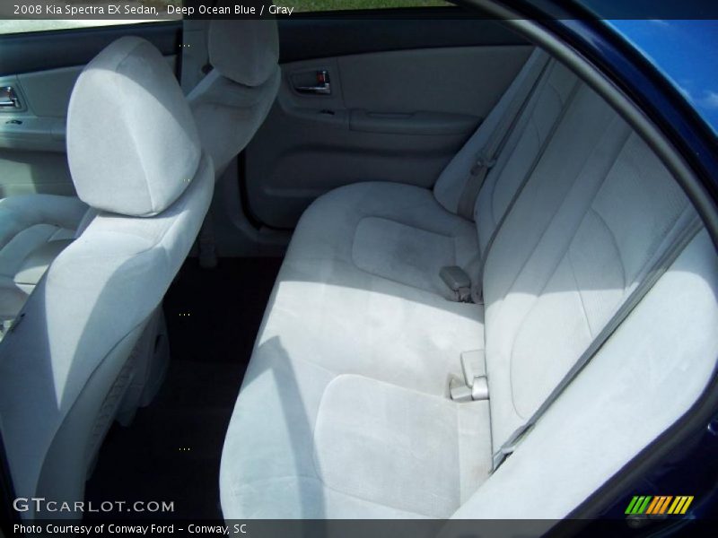 Deep Ocean Blue / Gray 2008 Kia Spectra EX Sedan