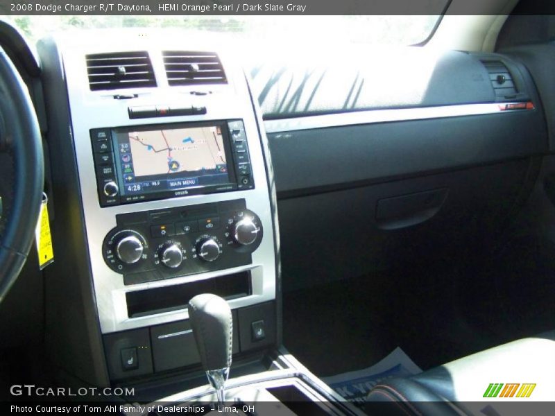 HEMI Orange Pearl / Dark Slate Gray 2008 Dodge Charger R/T Daytona