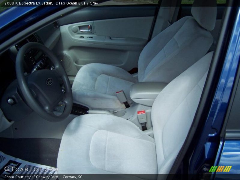 Deep Ocean Blue / Gray 2008 Kia Spectra EX Sedan