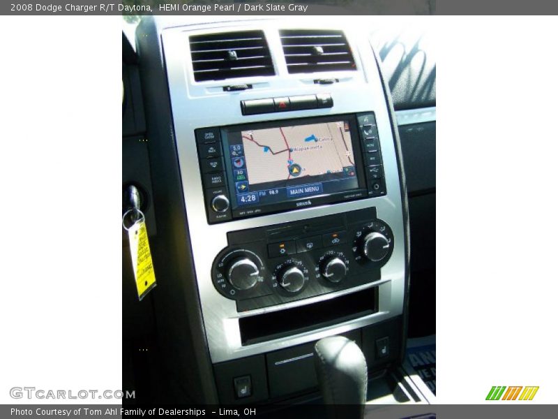 HEMI Orange Pearl / Dark Slate Gray 2008 Dodge Charger R/T Daytona