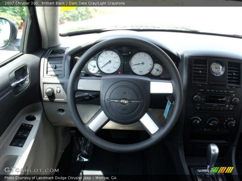 Brilliant Black / Dark Slate Gray/Light Graystone 2007 Chrysler 300
