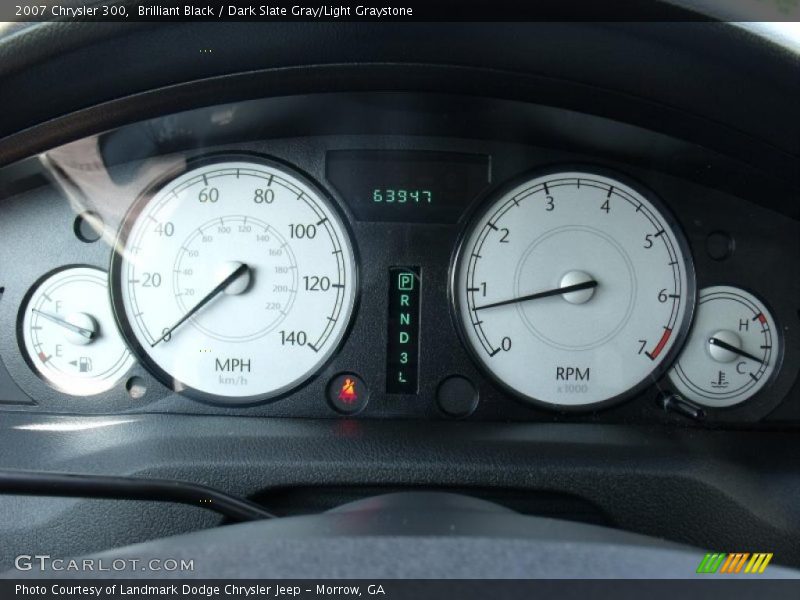 Brilliant Black / Dark Slate Gray/Light Graystone 2007 Chrysler 300