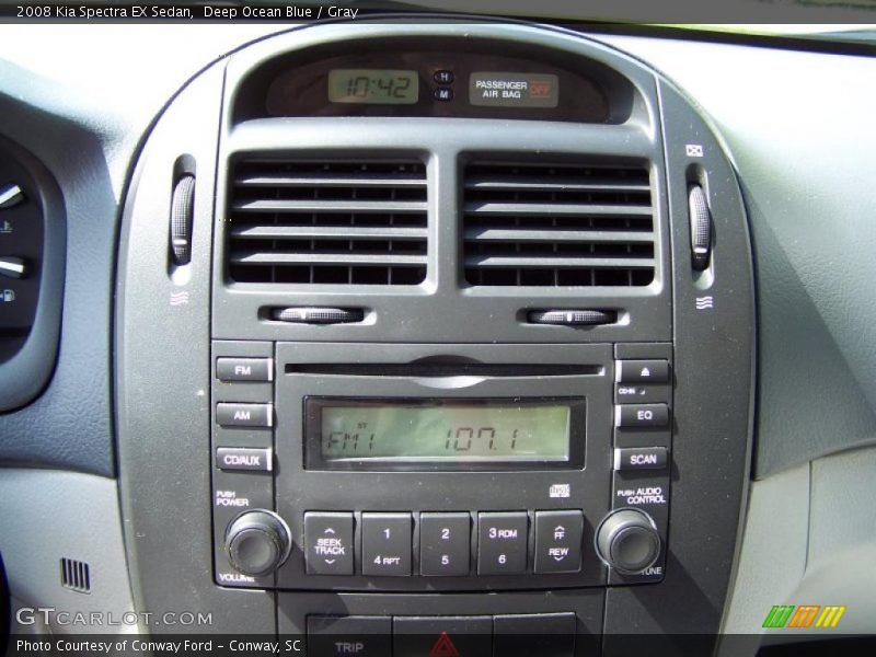 Deep Ocean Blue / Gray 2008 Kia Spectra EX Sedan