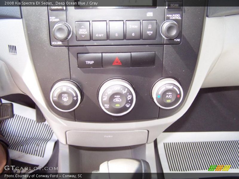 Deep Ocean Blue / Gray 2008 Kia Spectra EX Sedan