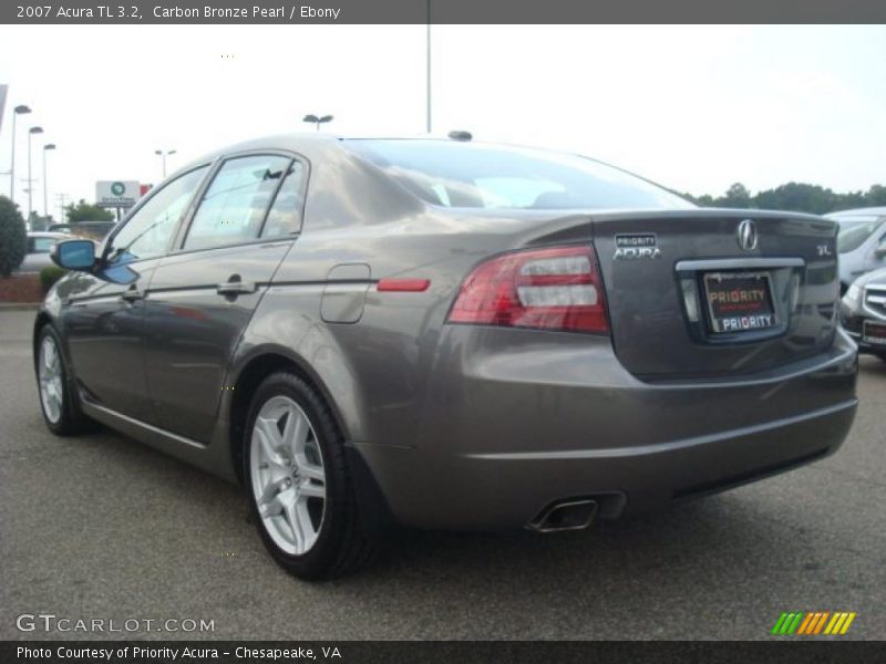 Carbon Bronze Pearl / Ebony 2007 Acura TL 3.2