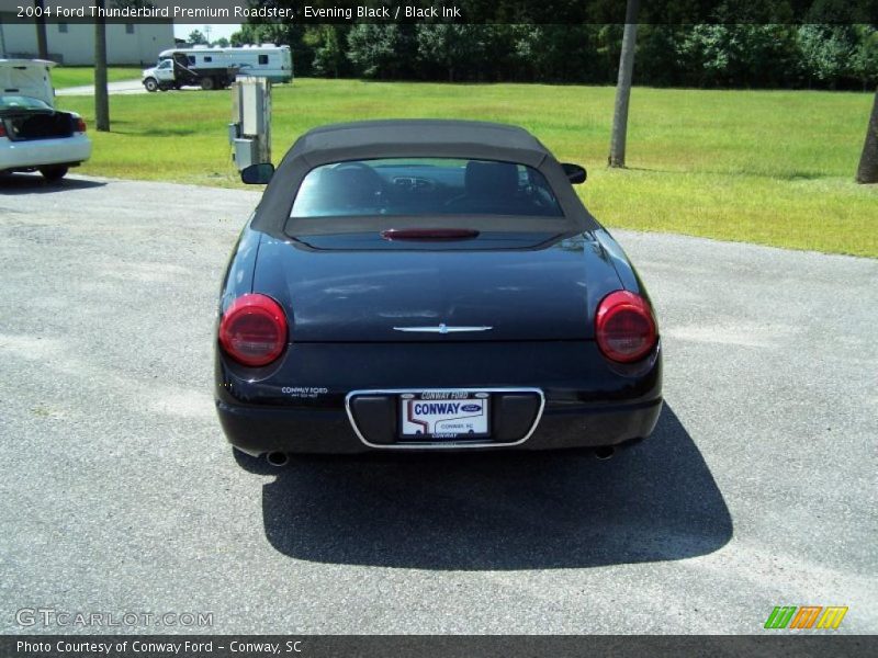 Evening Black / Black Ink 2004 Ford Thunderbird Premium Roadster