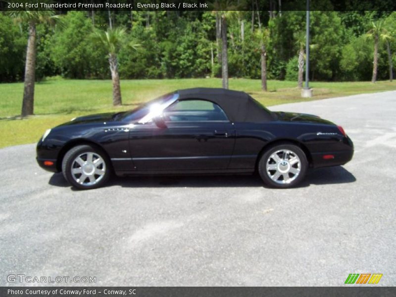 Evening Black / Black Ink 2004 Ford Thunderbird Premium Roadster