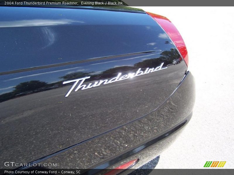 Evening Black / Black Ink 2004 Ford Thunderbird Premium Roadster