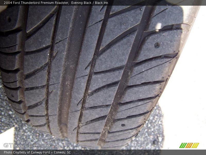 Evening Black / Black Ink 2004 Ford Thunderbird Premium Roadster