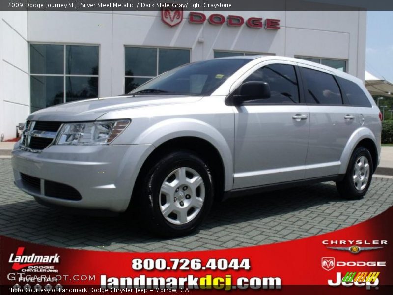 Silver Steel Metallic / Dark Slate Gray/Light Graystone 2009 Dodge Journey SE