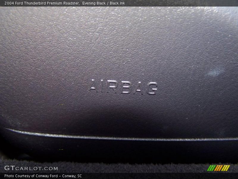 Evening Black / Black Ink 2004 Ford Thunderbird Premium Roadster