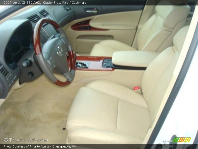 Glacier Frost Mica / Cashmere 2007 Lexus GS 350 AWD