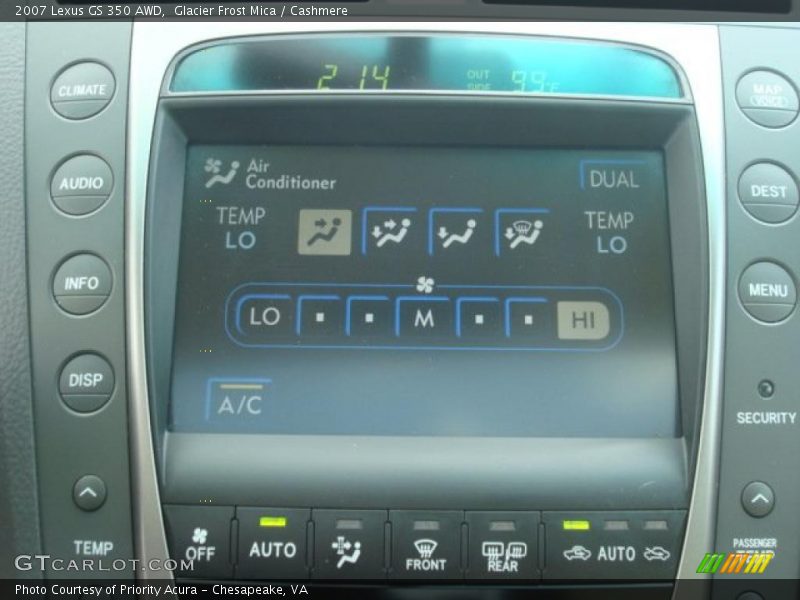 Glacier Frost Mica / Cashmere 2007 Lexus GS 350 AWD