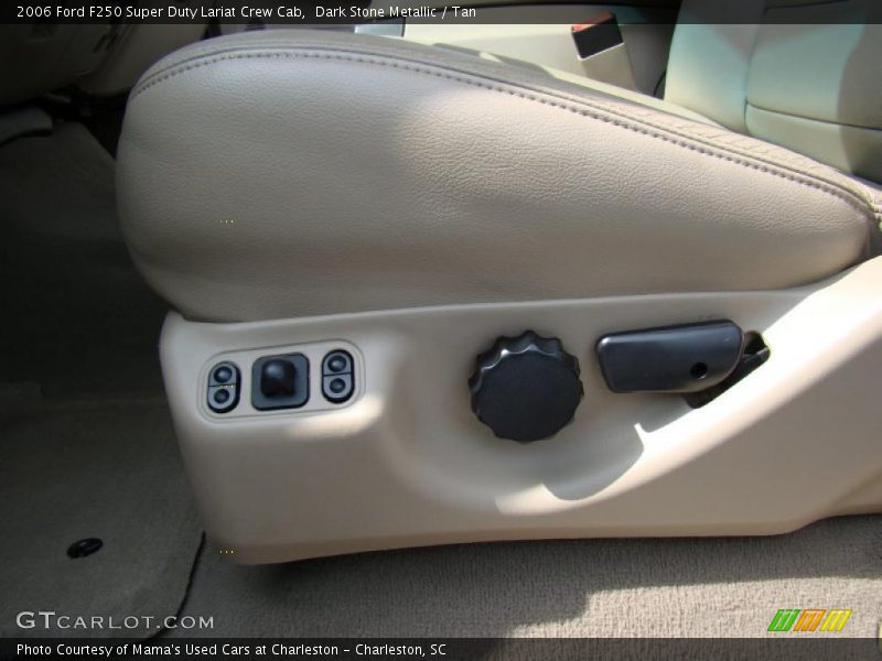 Dark Stone Metallic / Tan 2006 Ford F250 Super Duty Lariat Crew Cab