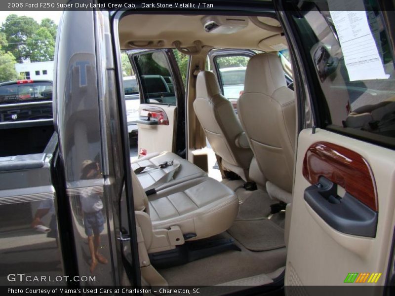 Dark Stone Metallic / Tan 2006 Ford F250 Super Duty Lariat Crew Cab
