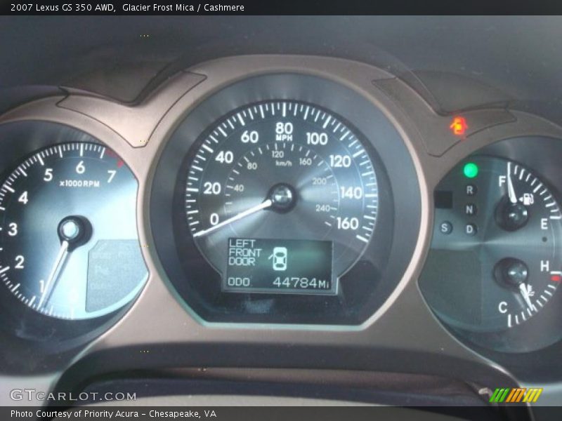 Glacier Frost Mica / Cashmere 2007 Lexus GS 350 AWD