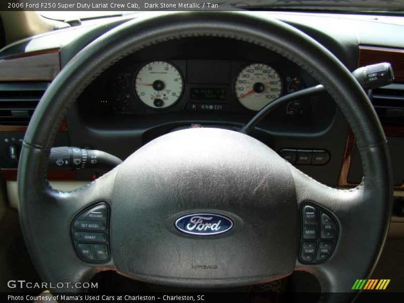 Dark Stone Metallic / Tan 2006 Ford F250 Super Duty Lariat Crew Cab