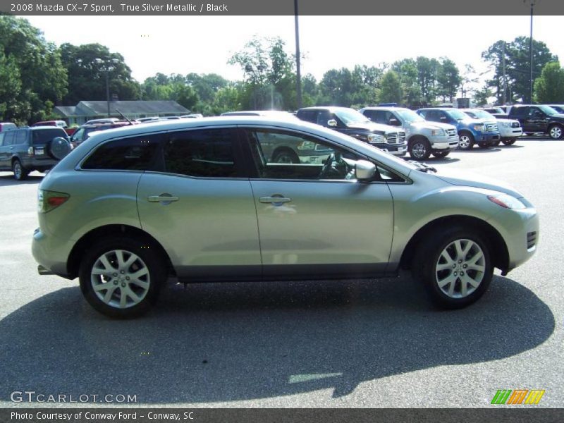 True Silver Metallic / Black 2008 Mazda CX-7 Sport