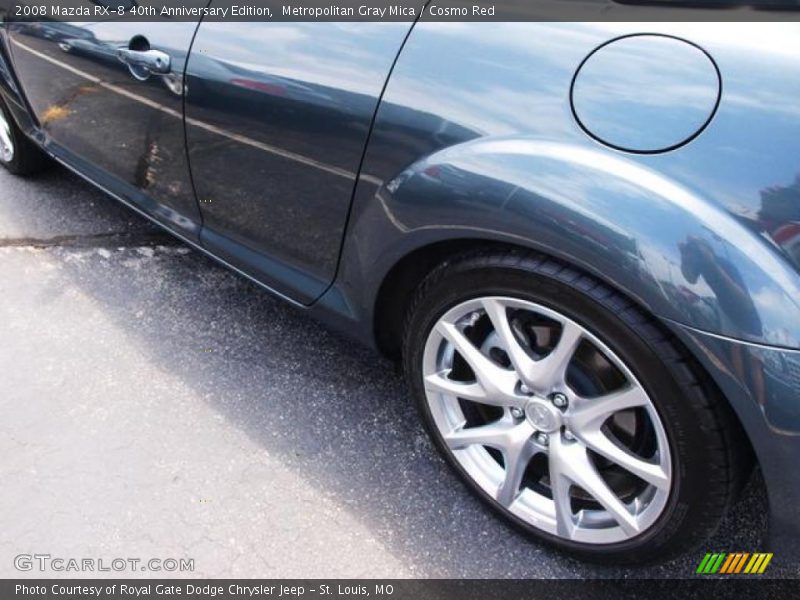 Metropolitan Gray Mica / Cosmo Red 2008 Mazda RX-8 40th Anniversary Edition