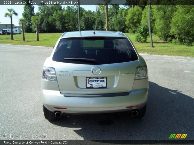 True Silver Metallic / Black 2008 Mazda CX-7 Sport