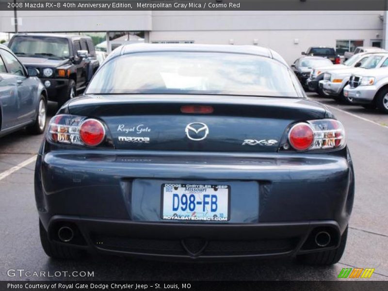 Metropolitan Gray Mica / Cosmo Red 2008 Mazda RX-8 40th Anniversary Edition