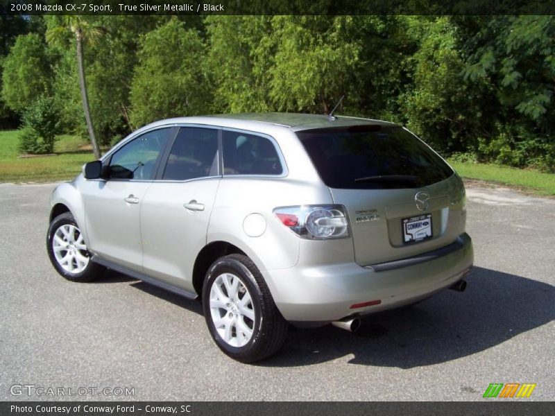 True Silver Metallic / Black 2008 Mazda CX-7 Sport
