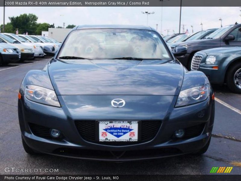 Metropolitan Gray Mica / Cosmo Red 2008 Mazda RX-8 40th Anniversary Edition