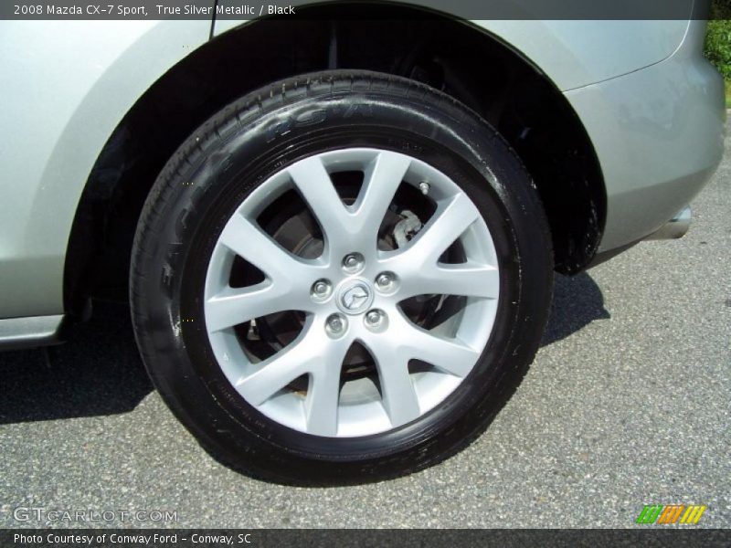 True Silver Metallic / Black 2008 Mazda CX-7 Sport