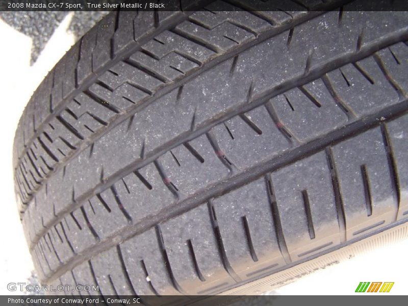True Silver Metallic / Black 2008 Mazda CX-7 Sport