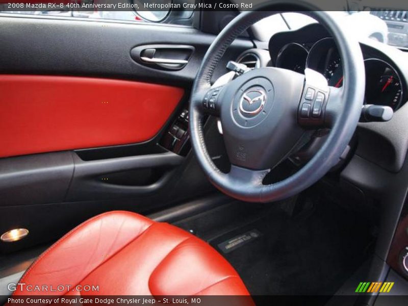 Metropolitan Gray Mica / Cosmo Red 2008 Mazda RX-8 40th Anniversary Edition