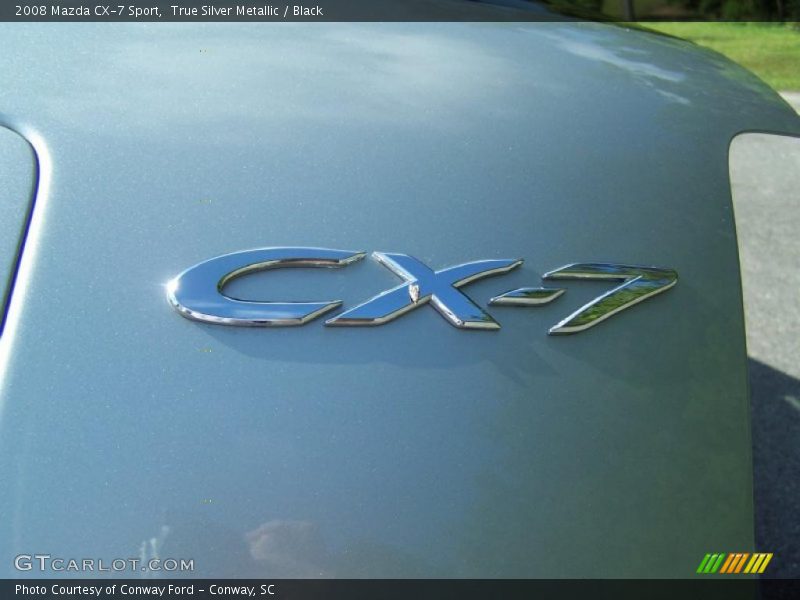 True Silver Metallic / Black 2008 Mazda CX-7 Sport