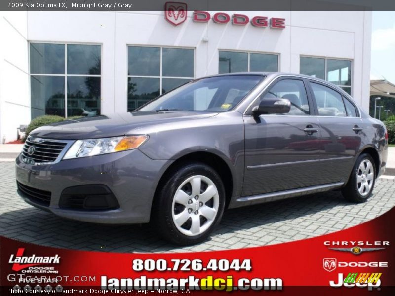 Midnight Gray / Gray 2009 Kia Optima LX
