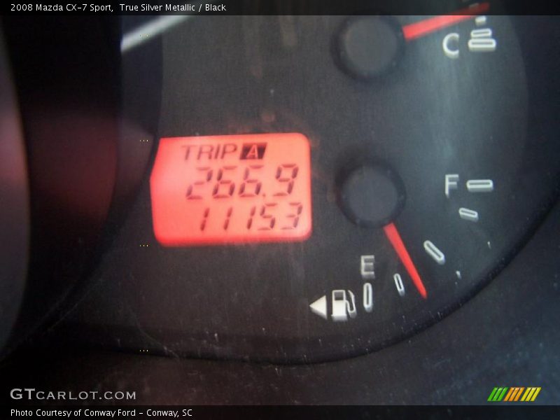 True Silver Metallic / Black 2008 Mazda CX-7 Sport