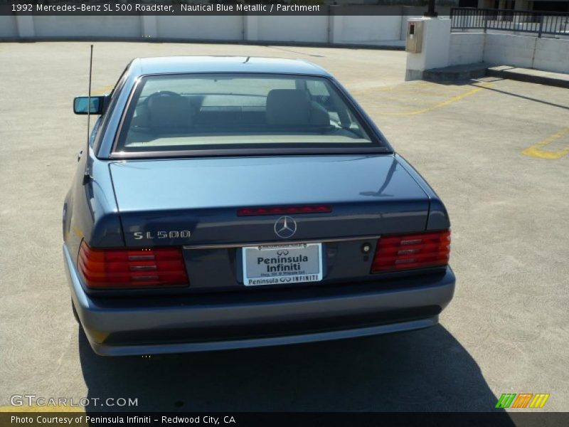 Nautical Blue Metallic / Parchment 1992 Mercedes-Benz SL 500 Roadster