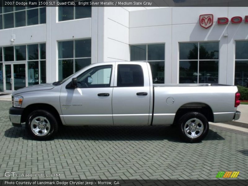 Bright Silver Metallic / Medium Slate Gray 2007 Dodge Ram 1500 SLT Quad Cab