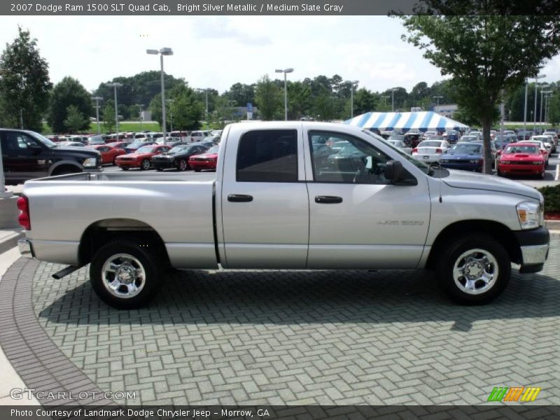 Bright Silver Metallic / Medium Slate Gray 2007 Dodge Ram 1500 SLT Quad Cab