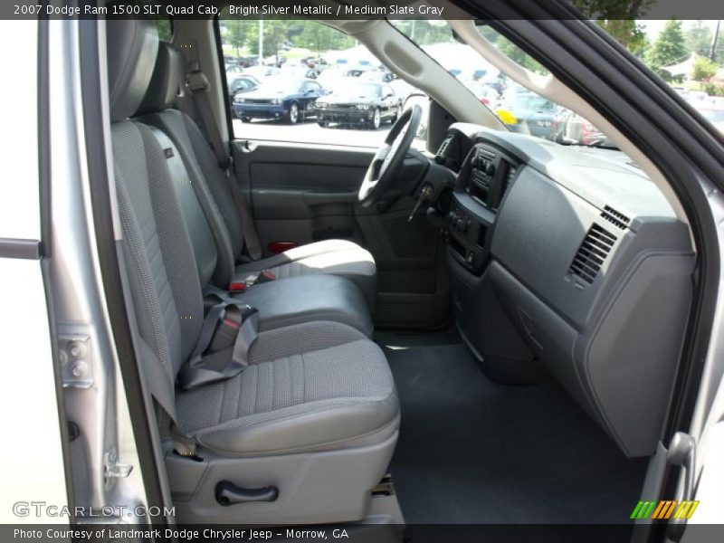 Bright Silver Metallic / Medium Slate Gray 2007 Dodge Ram 1500 SLT Quad Cab