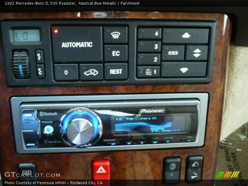 Nautical Blue Metallic / Parchment 1992 Mercedes-Benz SL 500 Roadster