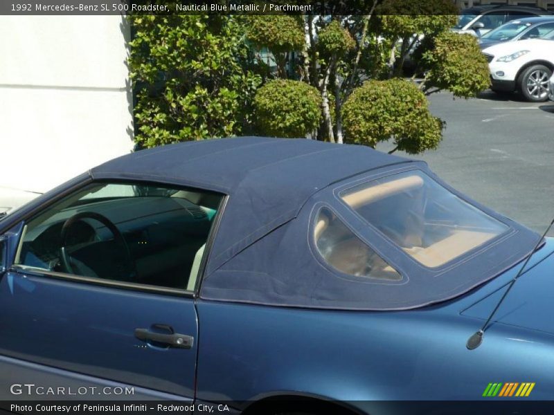 Nautical Blue Metallic / Parchment 1992 Mercedes-Benz SL 500 Roadster