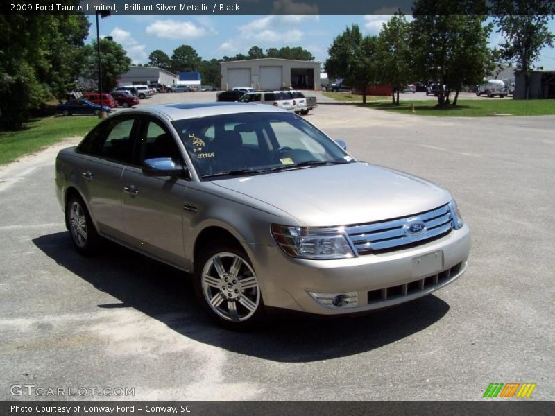 Brilliant Silver Metallic / Black 2009 Ford Taurus Limited