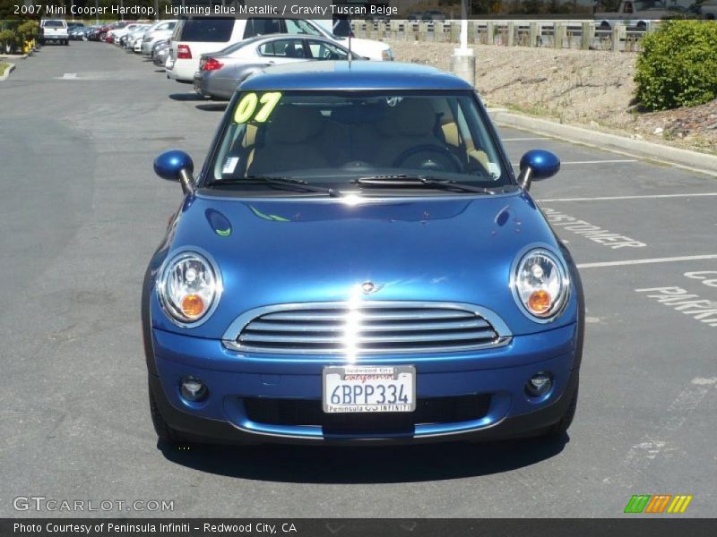 Lightning Blue Metallic / Gravity Tuscan Beige 2007 Mini Cooper Hardtop