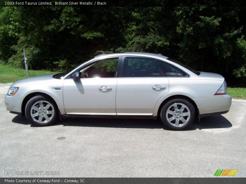 Brilliant Silver Metallic / Black 2009 Ford Taurus Limited
