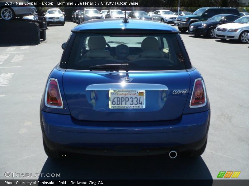 Lightning Blue Metallic / Gravity Tuscan Beige 2007 Mini Cooper Hardtop